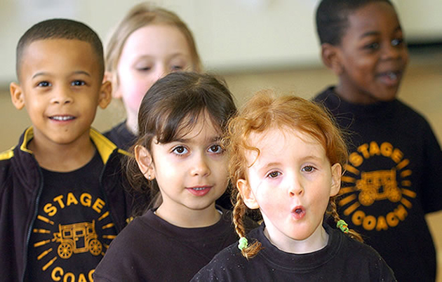 Kids acting, singing and dancing classes; 30 minutes each for a total of 90 minutes. Kids are introduced to the StageCoach philosophy making it an easy transition to Main Stage.